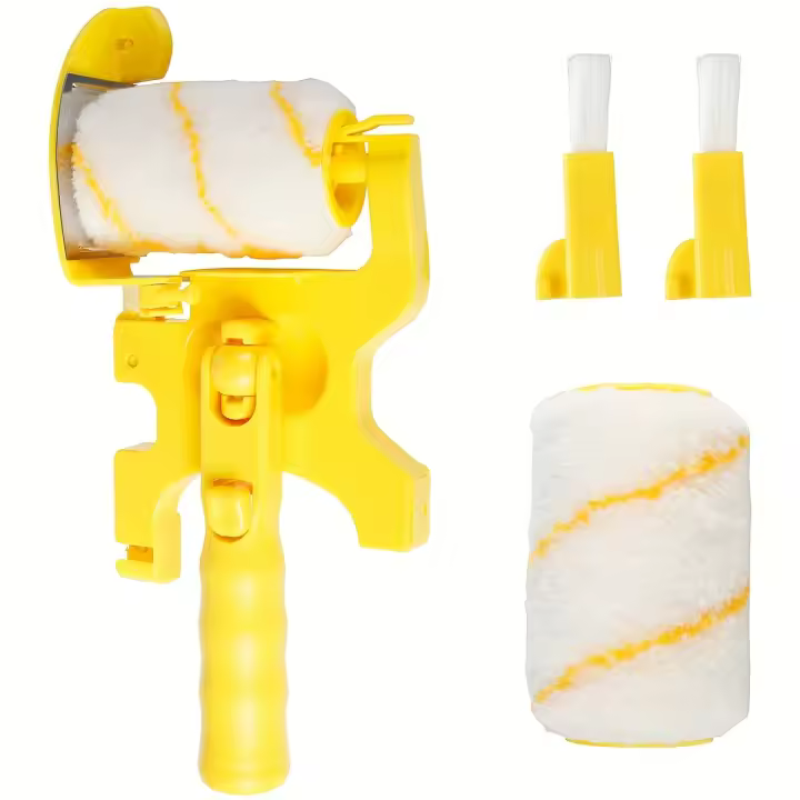 Rodillo de pintura limpio, herramienta de rodillo Edger para pintura del hogar, separación de Color multifuncional y rodillo de látex de borde, 1 ud. - 1