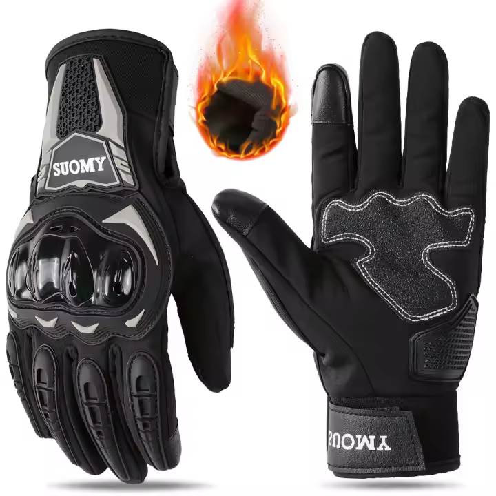 SUOMY-Guantes impermeables de invierno para hombre y mujer, manoplas de Moto, Motocross, motociclista, pantalla táctil, equipo de M-XXL - 1