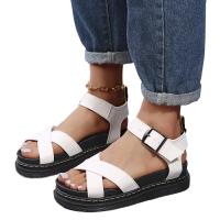 Zapatillas de Verano Gruesas Punta Abierta, Cruzadas y Forro de Goma Poliuretana - details 0