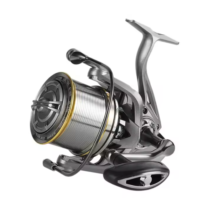 Carrete de Pesca de Alta Velocidad Serie 8000-14000 con Rueda de Fundición Larga Ultraligera de Aleación de Aluminio 17+1 Soporte de Bobina 4.8:1 - 1