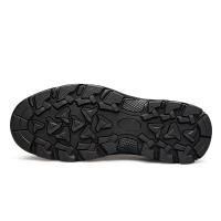 Abnkarwin Zapatos Casuales para Hombres de Cuero Genuino Tamaño Grande para Primavera y Otoño en Negro y Marrón Anti-Deslizante para Exteriores Material de Punta de Cuero Natural - details 13