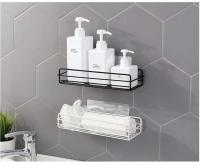 Mampara de ducha ducha no perforada atenuación blanco negro, cesta de succión, rejilla de atenuación, accesorios de baño y cocina MJ - details 1