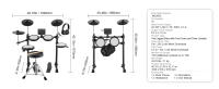 SucceBuy Batería eléctrica, 15 kits y 150 sonidos, USB MIDI Caja de malla de 8", platillos de 10", baquetas y auriculares - details 5