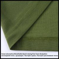 Camiseta Deportiva de Secado Rápido para Hombres Cuello redondo, Abeto, Transpirable para Acampar, Senderismo, Escalada Talla M-4XL - details 22