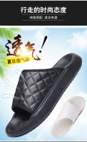 Verano nuevas zapatillas de los hombres de cuero de la moda de desgaste exterior sandalias zapatos de playa de los hombres de una palabra zapatos de los hombres. - details 8
