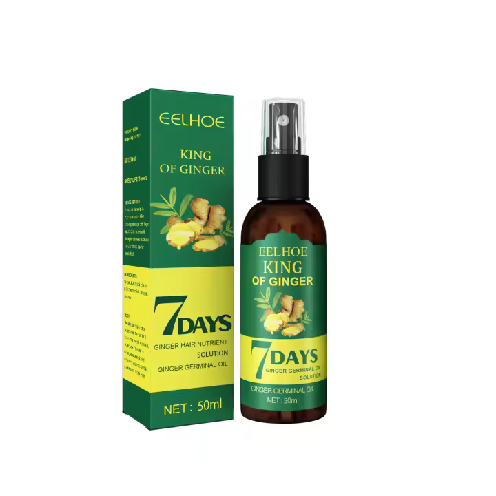 Spray de jengibre, masaje más fuerte, reparación del cuero cabelludo, líquido para el cuidado del cabello - 1
