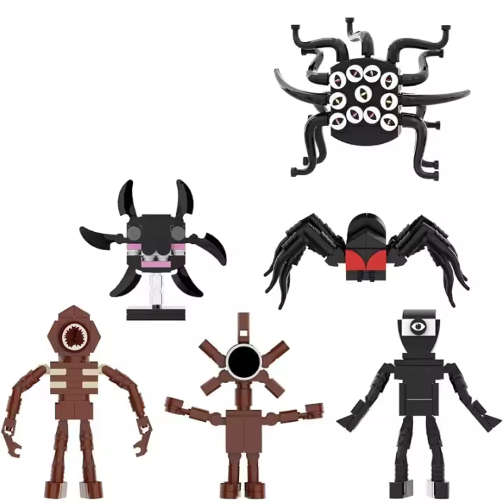 Doors Monster Building Toys figuras Seek Screech 6 juegos de bloques de juego de terror (302 piezas) - 1