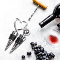 Tapón de Botella de Vino Reutilizable en Forma de Corazón y Bola de NewHeart Tapa de Botella de Vacío Sellada para Amantes de el Vino y Champán - details 14