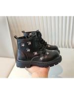 Botas de cuero bordadas para niños y niñas, botines de princesa versátiles, diseño a la moda, otoño - details 13