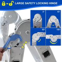 Escalera Telescópica de Aluminio de 5m Portátil, Desmontable, Antideslizante, Extensible, Multiusos, Carga de 150kg Mejoras del Hogar y Herramientas - details 42