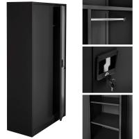 Armario de Archivado de Metal para Oficina 6 Cajones, Barra, Puertas Bloqueables, Acero de Calidad, Mueble de Oficina, Candado de Seguridad, Estanterías Metálicas 180x80x40cm Gris - details 18