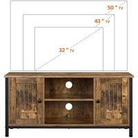Mueble de TV Industrial para Salón 50 pulgadas Diseño Rústico Marrón-Negro 2 Puertas - details 4