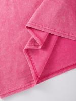 Camisetas lavadas con estampado abierto de sandía para mujer, Camiseta de algodón Y2K, Top holgado de Hip Hop, ropa suave y transpirable - details 26