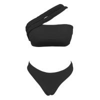 Desire Single Piece 2025 Bandau Tre de ganchillo negro de moda para mujer, baño Tre - details 5