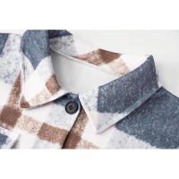 Camiseta larga de lana polar para mujer, ropa para - details 7