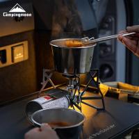 Tazón Shera de acero inoxidable para acampar al aire libre y cocinar en campingtaza de 500ml de diseño delgado - details 4