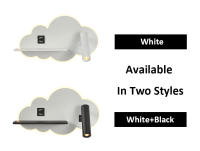 TOMAXIN lámpara de pared LED Cloud, foco de lectura de cabecera, Simple, dormitorio, estudio, Hotel, lámpara de pared con estante giratorio - details 1
