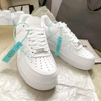 Zapatillas Clásico Blanco Negro AF1 Zapatillas Casual Hombre y Mujer al Aire Libre - details 0
