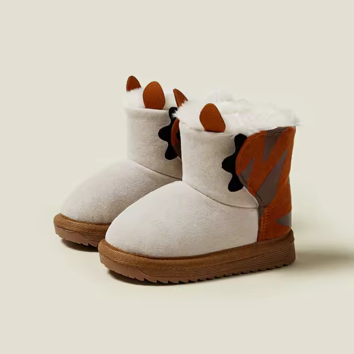Nuevos zapatos cálidos de terciopelo para niños pequeños, botas de algodón antideslizantes del tesoro de las mujeres - 1