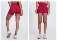SHINBENE-pantalones cortos de cintura alta para Yoga, Shorts sexys ajustados para entrenamiento de gimnasio, 4" - details 8