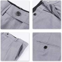 Traje de negocios ajustado para hombre, chaqueta y pantalones, 2 piezas - details 9