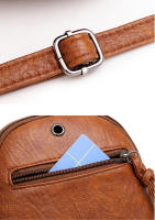 Bolso bandolera vintage informal, pequeño cuero de PU para mujer, bolso para teléfono de diseñador - details 19