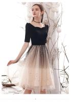 Vestido de noche con degradado de cielo estrellado, nuevo estilo de verano, vestido francés pequeño, de gama alta, elegante, pequeño y Popular - details 8