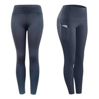 Body de gimnasio de entrenamiento push-pull de cintura alta con bolsillo lateral para mujer, pantalones deportivos para correr y yoga - details 3