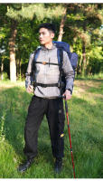 Mochila de escalada para acampar con cubierta para lluvia, gran capacidad, deportes al aire libre, senderismo, montañismo, paquete de hidratación - details 16