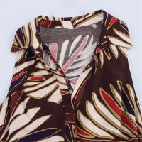 - Camisas de verano para mujer, estampadas ss, cinturón con cuello en V, elegantes sin mangas sses, ropa 2025 - details 2