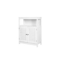 Armario de Baño, Armario de Baño Estrecho, Armario de Almacenaje, Armario Pequeño, con Cajón, Puerta de Persiana, para Baño, Salón, Dormitorio, 30 x 32 x 87 cm, Blanco BBC43WT - details 5