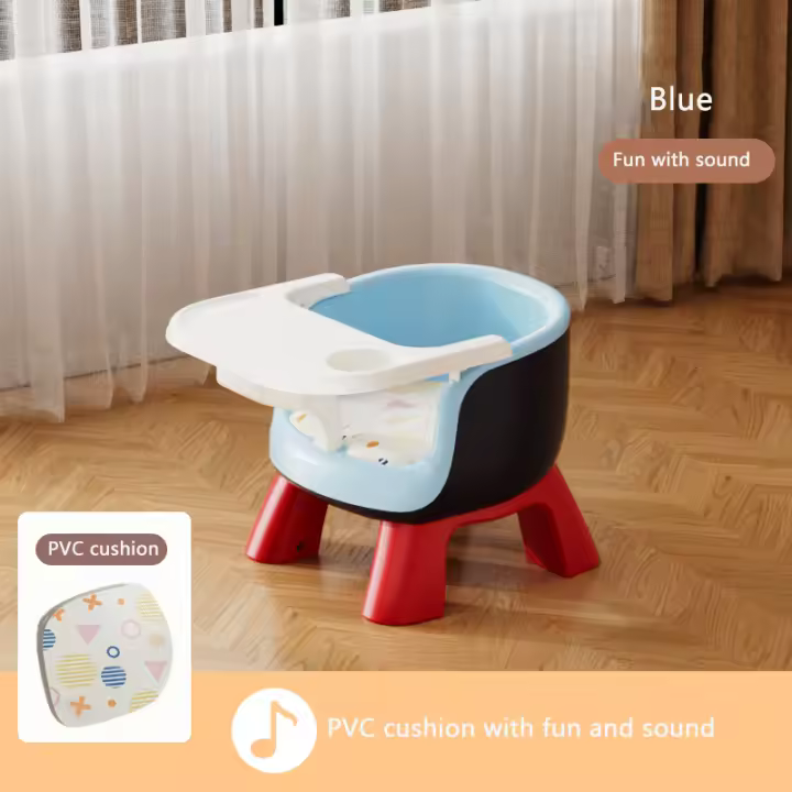 Silla de comedor multifunción para niños, sillón para aprender a sentarse, con sonido de bebé - 1