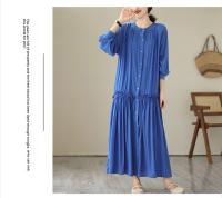 Elegante Vestido Suelto para Mujer Otoño 2025 Falda Larga de Moda de Talla Grande - details 17