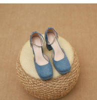 Zapatos de tacón grueso con una tira de moda de nuevo estilo - details 28