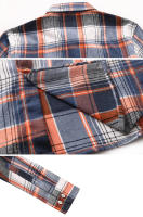 Camisa de manga larga a cuadros a rayas para hombre, camisas clásicas de oficina de un solo pecho, Camisa informal a la moda de otoño, 7XL - details 22