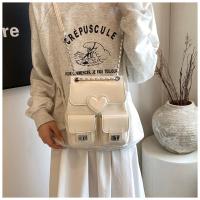 Diseño sentido nicho mochila plata amor de las mujeres nueva moda mochila versátil cadena cubo bolsa de viaje - details 19