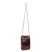 Bolso de mano con cuentas para mujer, bolso bandolera con cadena, bolso esmerilado para teléfono móvil, bolso con cremallera para mujer - details 5