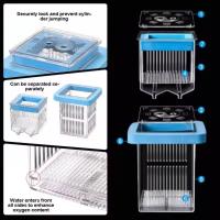 Caja transparente para criador de Guppy, desmontable, previene el escape, criadero de vida acuática, incubadora de peces madre Permeable, uso doméstico - details 7