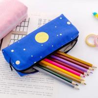 Bolsa de lápices de gran capacidad para niños, organizador de papelería grande, Bolsa Escolar estética con cremallera - details 2