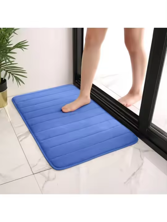 Alfombra de baño súper absorbente Alfombras antideslizantes Alfombras de baño Dormitorio Piso de inodoro Alfombra de ducha Decoración del hogar Alfombra de suelo de espuma viscoelástica suave - 1