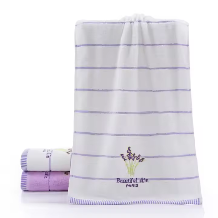 Juego de sábanas de toalla facial de baño suave de aromaterapia de 2 piezas - 1