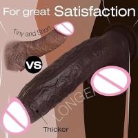 Leten-consolador grande realista para mujer, pene enorme y grueso, tapón Anal, masturbación vaginal, juguetes para adultos, herramientas sexuales - details 1