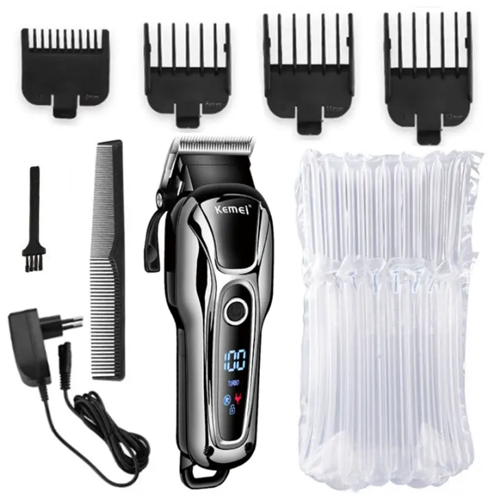 Kemei Cortadora de Pelo Profesional, Máquina Eléctrica, Accesorio de Peluquería, Dispositivo Original, Hombre, 2 Velocidades - 1