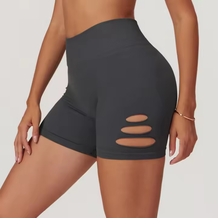 Pantalones de Yoga Deportivos sin Costuras Cintura Alta, Levantamiento de Cadillas, Transpirables para Entrenamiento Material de Nylon - 1