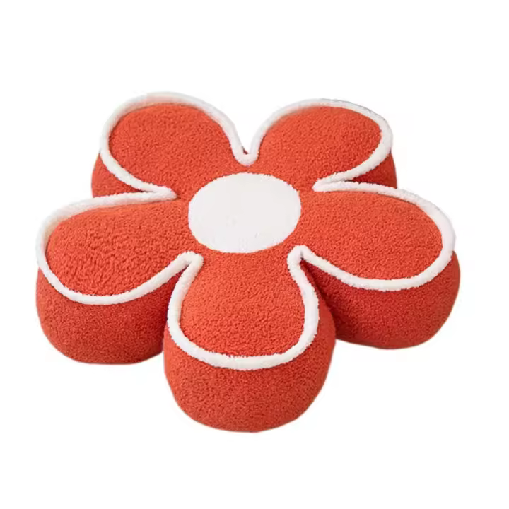 Cojín de asiento con flores rellenas, cojín de felpa suave y grueso, cómodo cojín de asiento de 50CM para dormitorio - 1