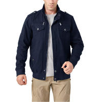 Chaqueta de Algodón para Hombres MAGCOMSEN Abrigo de Viento con Cremallera Multi-Bolsillos - details 13