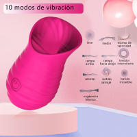 Estimulador de Clítoris Vibrador de Lengua Mejorado Versión Para Mujeres Juguete Sexual Femenino Dispositivo de Masturbación Orgasm - details 2