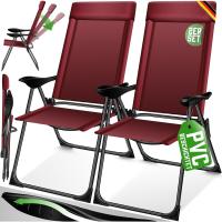 Sillas de Jardín Plegables de Aluminio con Respaldo Alto Ajustable 7 Posiciones, Apoyabrazos Transpirables, Portátiles, Silla de Camping para Jardín y Terraza - details 47