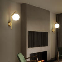 Luz de Pared de Vidrio Moderna, Sombra Blanca de Vidrio para Dormitorio, Sala de Estar, Baño y Balcón - details 2