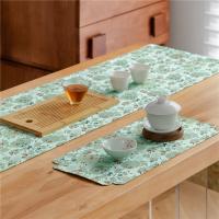 Mantel de tela Retro portátil, camino de mesa elegante de doble cara, impermeable, suave, para banquete de té, hogar - details 10